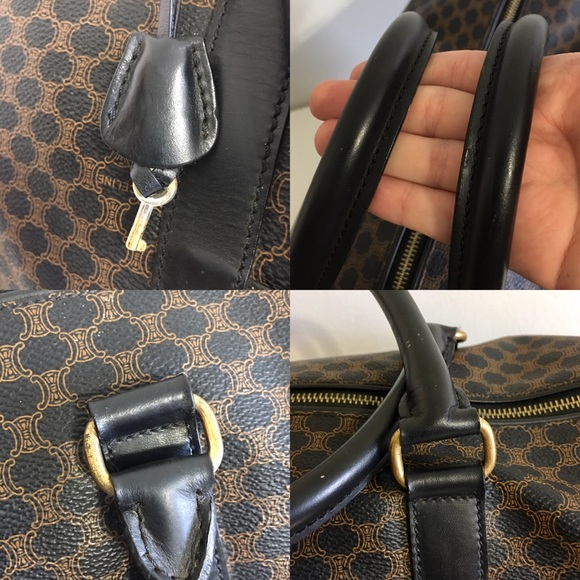 Authentic Celine Coated Canvas Travel bag brown - Picture 8 of 8